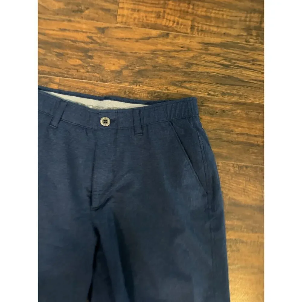 Under Armour Golf HeatGear Blue Shorts Men’s Loose Fit Inseam Size 32